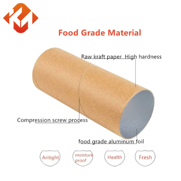 Easy Open Food Grade Dog Cat Round Cylinder Container Can Box Airtight Pet Food Paper Tube Packaging Biodegradable Custom Logo