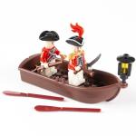 MOC city accessories bricks pirate boat ship military mini building blocks