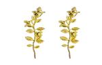 Plastic flower rose for coffin decoration , casket accessories gold color DP001