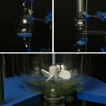 Double Layer 50L Jacketed Glass Reactor Vessel Cycle Heating Cooling