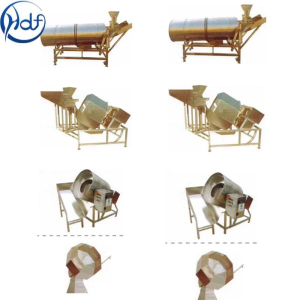Mixer Chocolate Coating Machine Mesh Belt Factory Direct Stainless Steel Octagonal Seasoning Machine Snack Puffed Food Seasoning