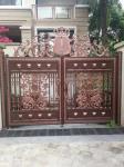 Eco Friendly House Cast Iron Gates / Antique Wrought Iron Garden Gates