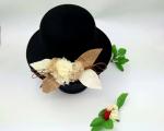 Wool Fedoras Solid Large Brim Sun Hats For Women Plum Blossom Available