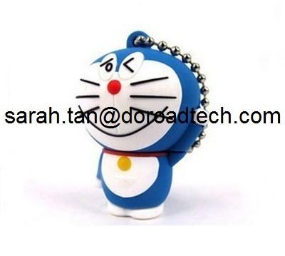 Hot Sell Gift Customized PVC Cartoon USB Pen Drive, Grade A Chip USB Flash