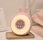 Cute Animal Led Night Clock 1200mAh Battery CE ROHS approval