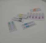 Light Yellow Disposable Syringe Needles Inclined For Injection Out Diameter 2