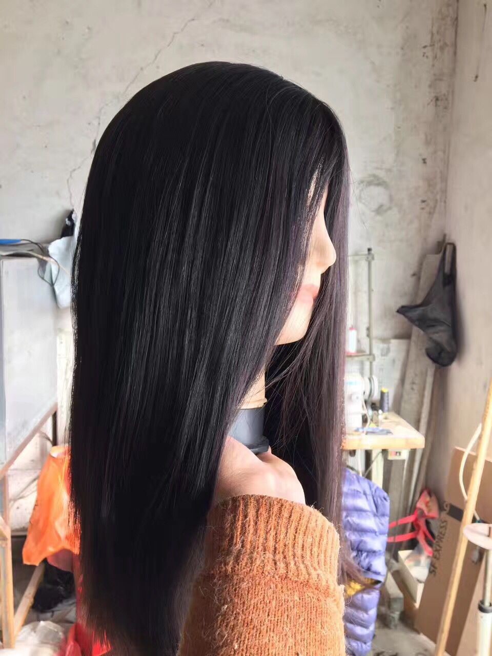 19 Inches Silky Straight Jewish Wigs Eueropean Virgin Hair all the Hair Length