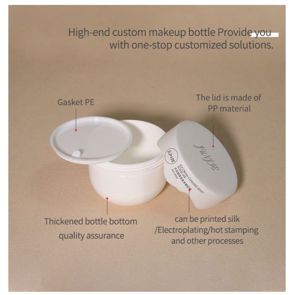 Luxury 250g 300g 400g White PP Empty Cream Jar White Screw Lid 300ml Capacity for Skin Care Cosmetics Body Scrub Jar