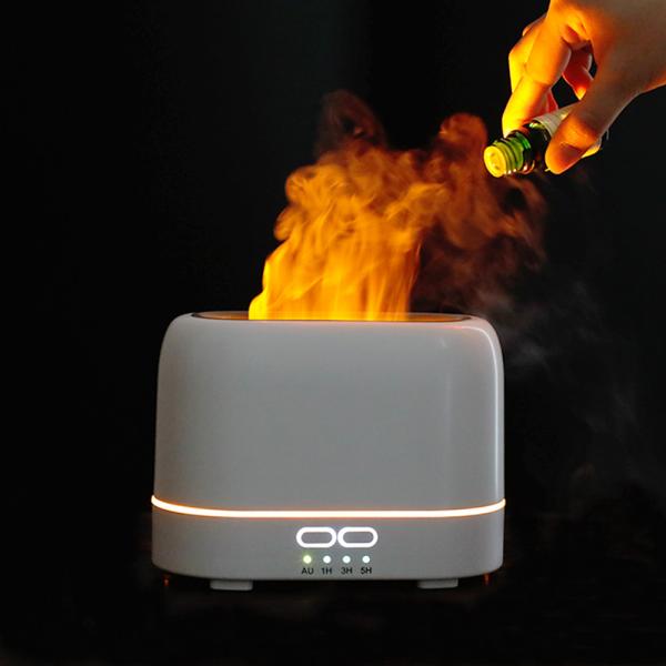 1 / 3 / 5H Timer Portable Flame Aroma Diffuser For Hotel