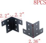 Workbench Metal L Corner Brace Bracket Joint Fastener Galvanized