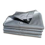 Coated Woven Plain EN Heavyweight Tarpaulin Waterproof 220g Blue No Limit Rolls