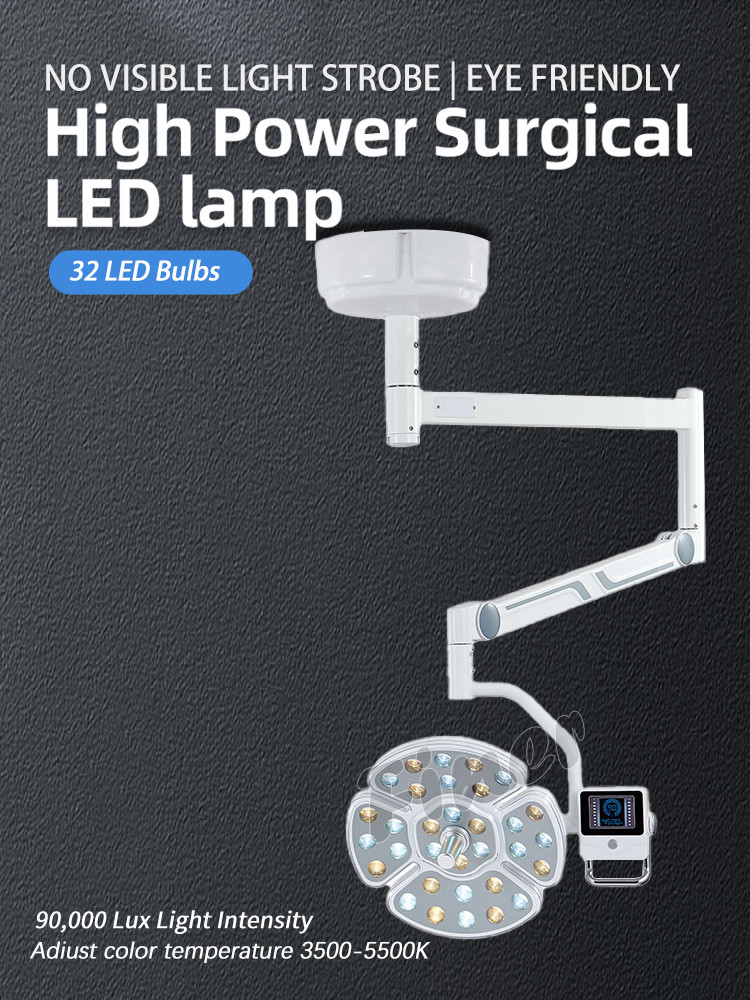 Sensor Switch Dental Ceiling Led Light Shadowless Operation Lamp With Double Head