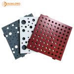 Decorative Suspended Metal Ceiling Tiles Perforated Acoustic Ceiling Panels Non