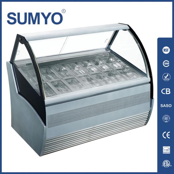 Hot Selling Coffee Shop Ice Cream Display Cabinet Ice Cream Batch Freezer Ice Cream Vertical Display Freezer