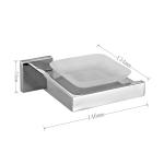 Minimalist Design Soap Dish Holders Square Stainless Steel 304 Metal Soap Holder