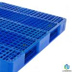 Blue 3 Runners Heavy Duty Plastic Pallet Steel Block Style 1300*1100*160mm