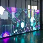 Shopping Mall Fashion Full Color P3.91-7.82 Transparent LED Screen Glass Curtain