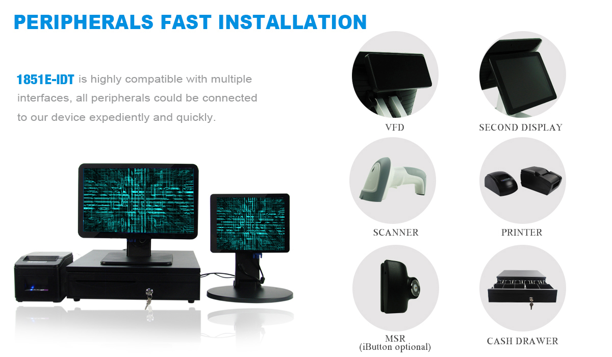 I3-4010U Touch Screen POS System