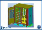 RAL7035 1800 * 1400 * 800mm Outdoor Electrical Cabinet