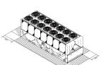 Large Air Flow R134a 939.9 kw Air Cooled Water Chiller For Hvac Air conditioning