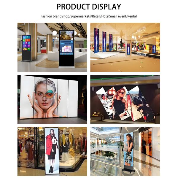 Indoor LED Poster Display P2 Portable Digital Advertising Display