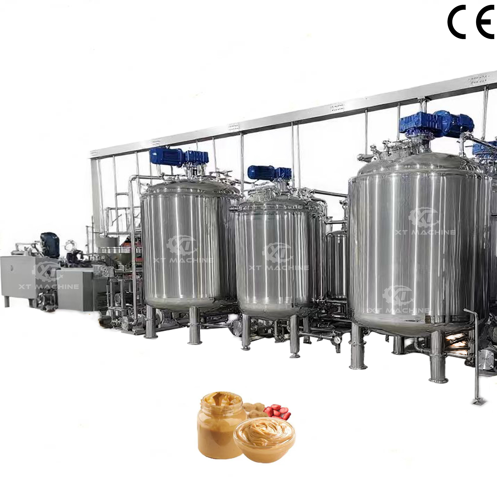 Food Grade Full Automatic Peanut Butter Mixing Tank Nut Mixing Machine