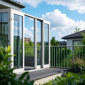 Wholesale Lightweight Aluminum Folding Door Modern Open Style Corrosion Resistant from china suppliers