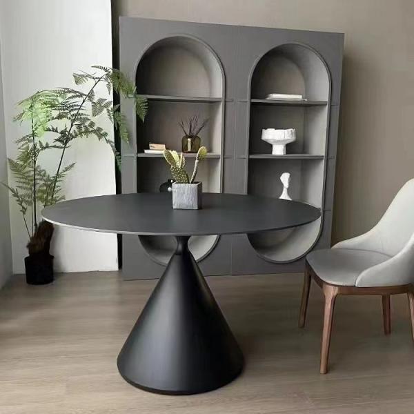 Customized Luxury Round Extendable Dining Table With Chairs