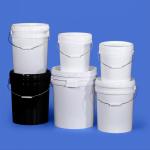 Food Grade 10L Round Plastic Water Bucket with Handles and Lid Printing Logo