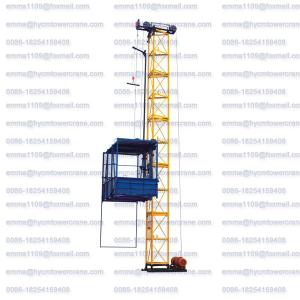 Wholesale 1TONS SS100 Material Elevator Building Hoist 24m to 60m Height 380V 60Hz from china suppliers