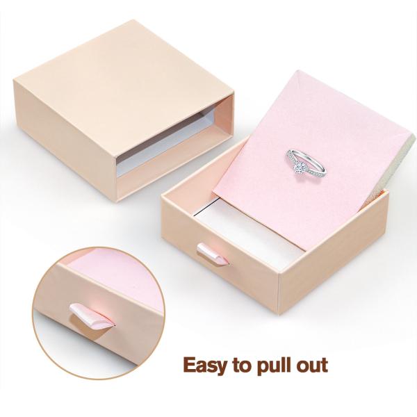 Custom Logo Cardboard Drawer Jewelry Packaging Box For Necklace Earring Bracelet