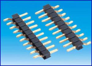 Wholesale Pitch 2.54mm 1*10P SMT Single row board to board connector Black Gold-plated from china suppliers