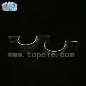 Wholesale Gi Steel BS4568 Conduit And Fittings Two - Hole Conduit Straps , Emt Straps from china suppliers