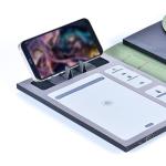 Business Luxury Pu Leather Wireless Charging Notebook Custom Logo
