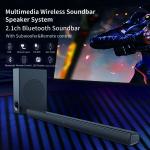 TV Bluetooth Soundbar With Subwoofer 20Hz-200Hz Remote Touch Control