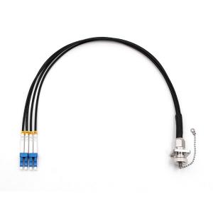 Wholesale FTTA Outdoor ODC Fiber Cable Socket to LC/UPC 4 Cores 9/125 OS2 LSZH Black Jacket from china suppliers