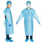 Fluid Resistant Medical Disposable Gowns For Hospital Normal Size Dust Proof