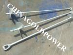 30 Inch Steel Earth Screw Anchors Hot Dip Galvanized With ISO9001 Standard
