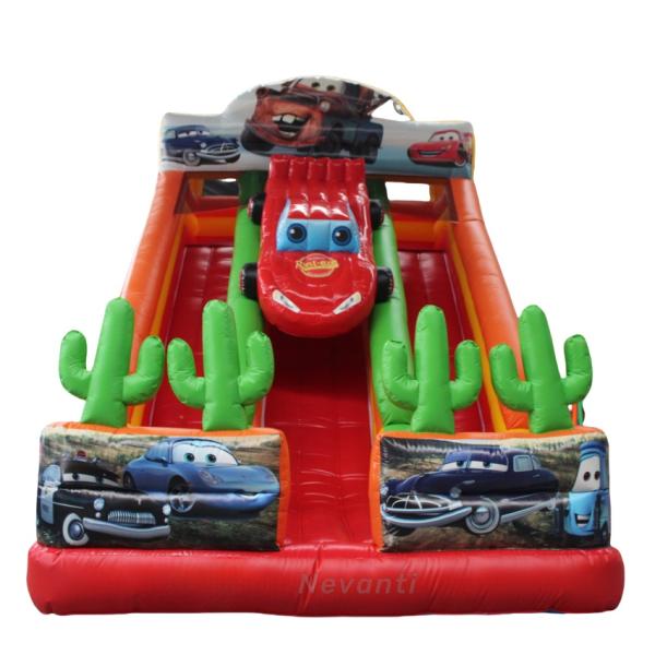 Custom Logo Printed Inflatable Bounce House with Double Slide and Customized Size