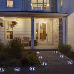 Ip68 Waterproof Solar Wireless Garden Ground Light Outdoor LED Deck Lights