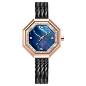 Wholesale Exquisite Diamond Female Watch Japanese Movement Waterproof Steel Mesh Belt from china suppliers