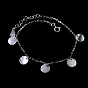 Wholesale Minimalist Style Silver Charm Bracelet Jewelers With Sequins Design from china suppliers