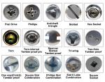 Metric GB Standard Stainless Steel Hex Flange Washer Head Concrete Screw for