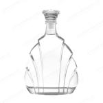 Exquisite Carving Crafts Glass Bottle for Hot Mountain Shape Whiskey Vodka