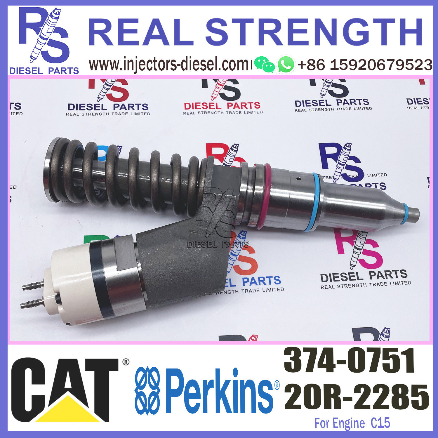 c15 Diesel Engine Parts fuel injector 3740751 374-0751 for Caterpillar Construction machinery