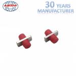 Square Type Fiber Optic Accessories Optic Adaptor Metal Material Simplex Core
