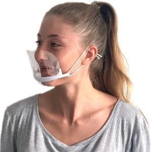 Wholesale Eco Friendly 14*5.5CM Transparent Plastic Face Mask from china suppliers