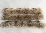 Large Detachable Raccoon Hood Trim , Natural Color Overcoat Fur Collar