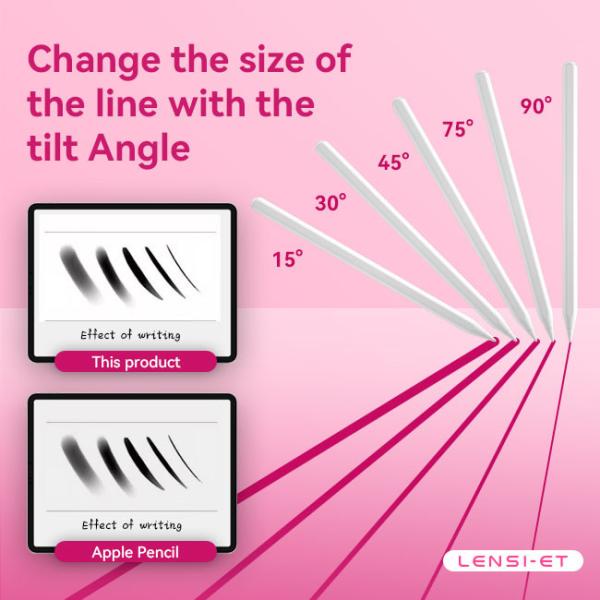 Magnetic OEM Active Stylus Pencil With Button Replacement Palm Rejection