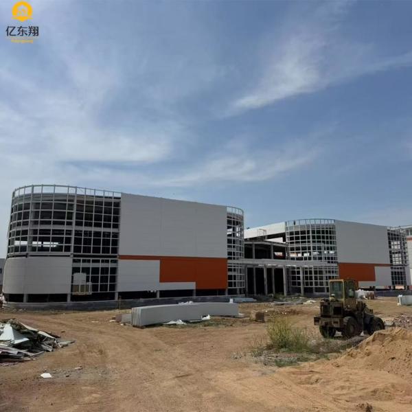 Aluminum Alloy Windows Prefabricated Steel Structure Building With Modern Design And Eco-friendly Sustainability
